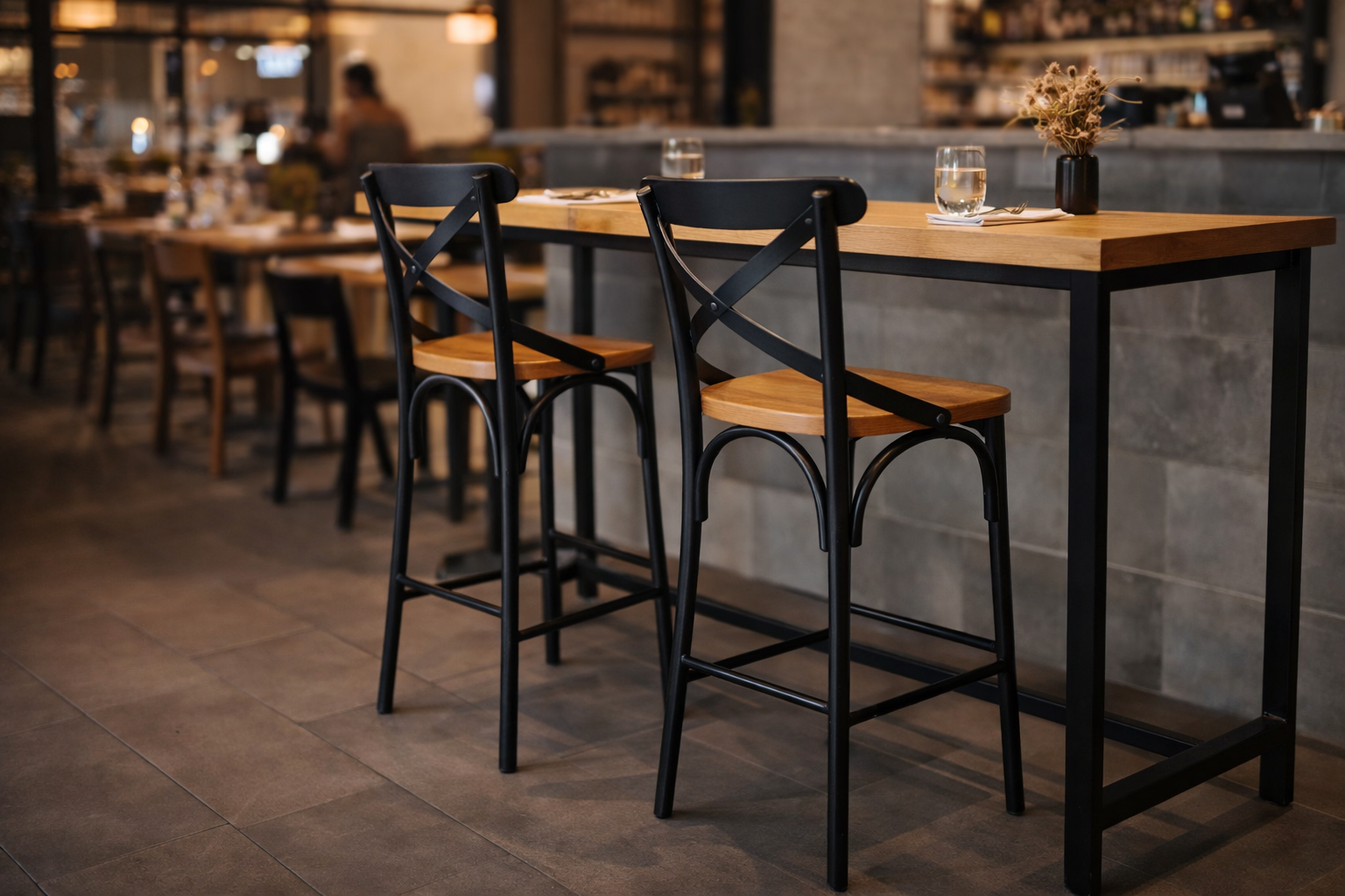 Tabouret Croisé – Image 2