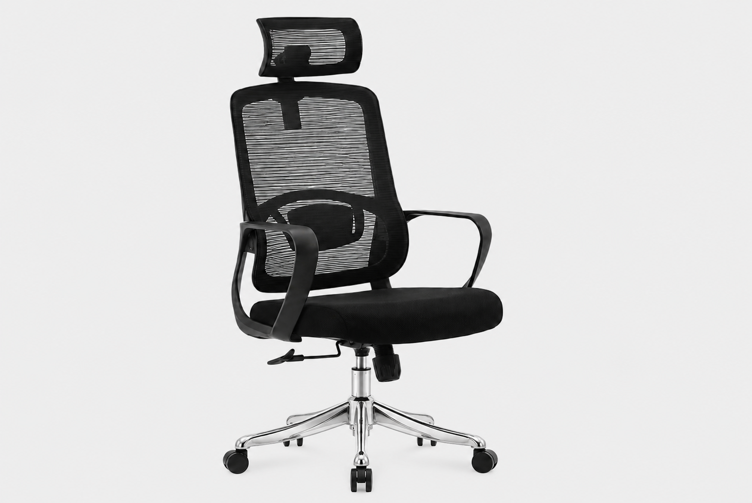 Chaise Directeur Alba Base Chromé – Image 2